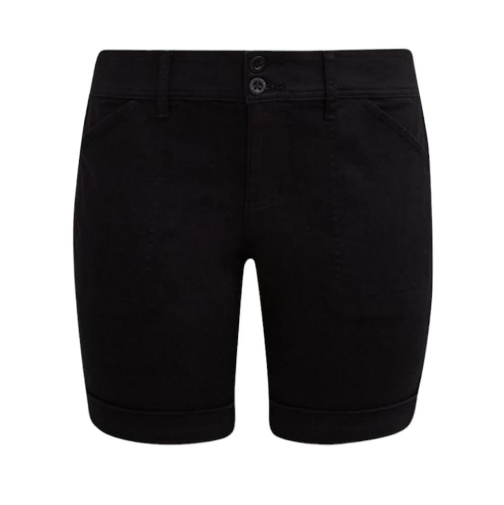 Torrid aviator rolled cuff twill short, very black. Size 18.